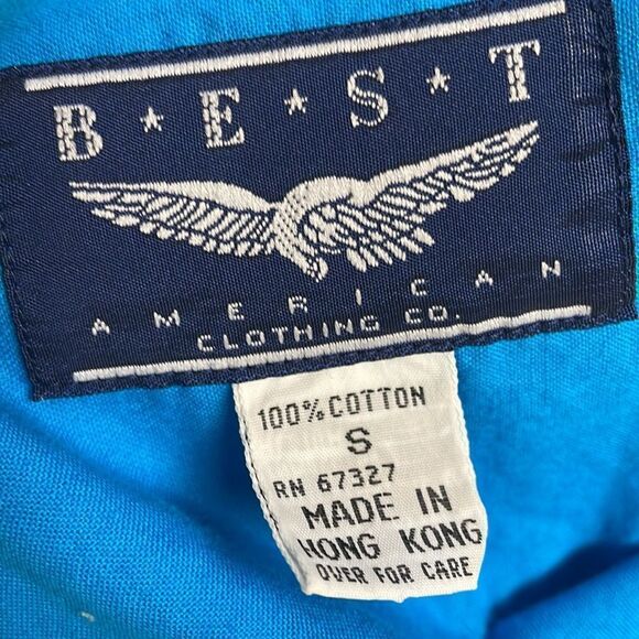 BEST American Clothing Co,Ladies Button Up Top, Size S, Blue - Picture 6 of 8